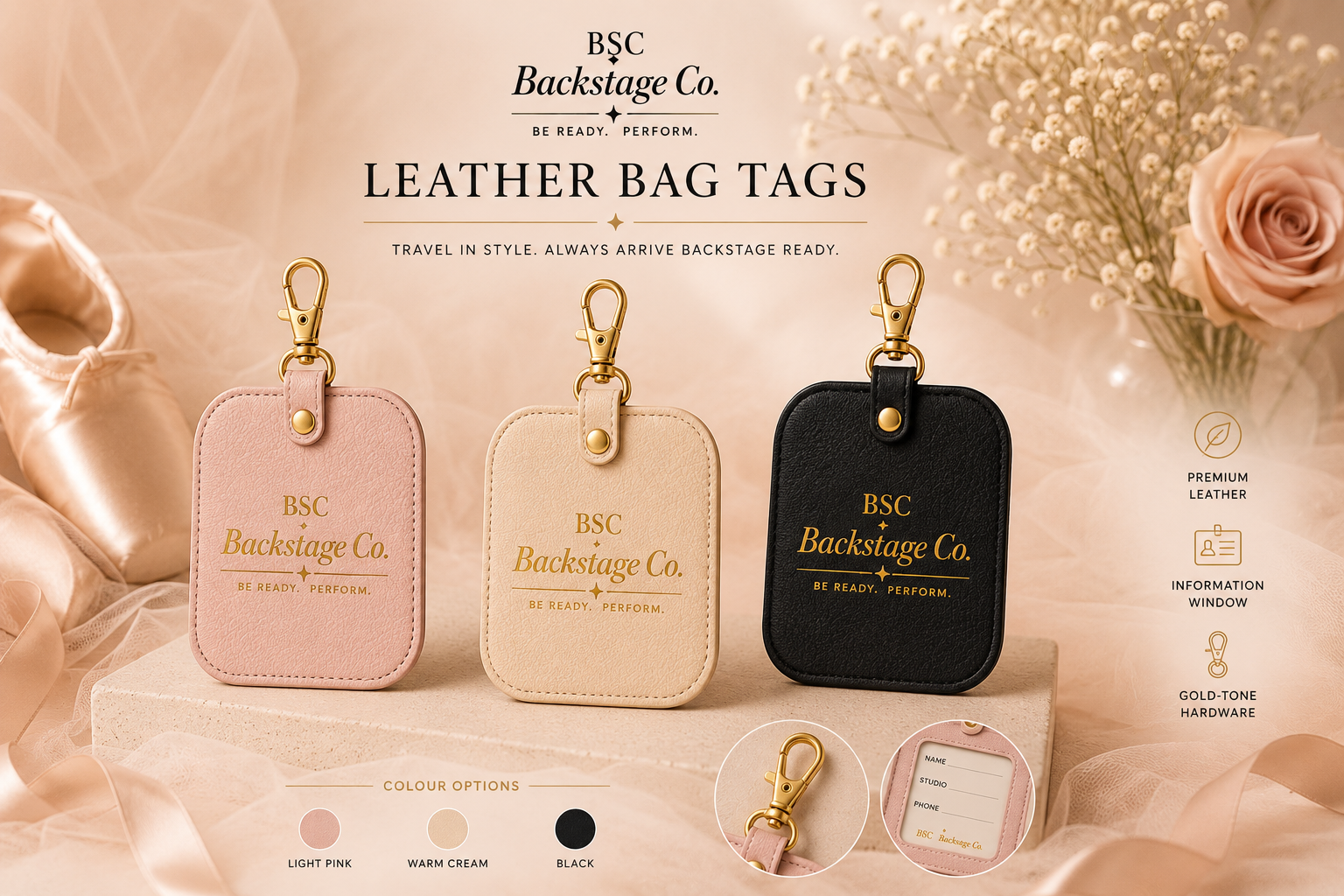BSC Signature Leather Name Tags