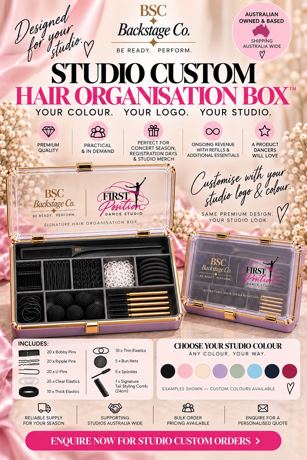 BSC Signature Hair Organisation Box™ — Studio Custom Edition