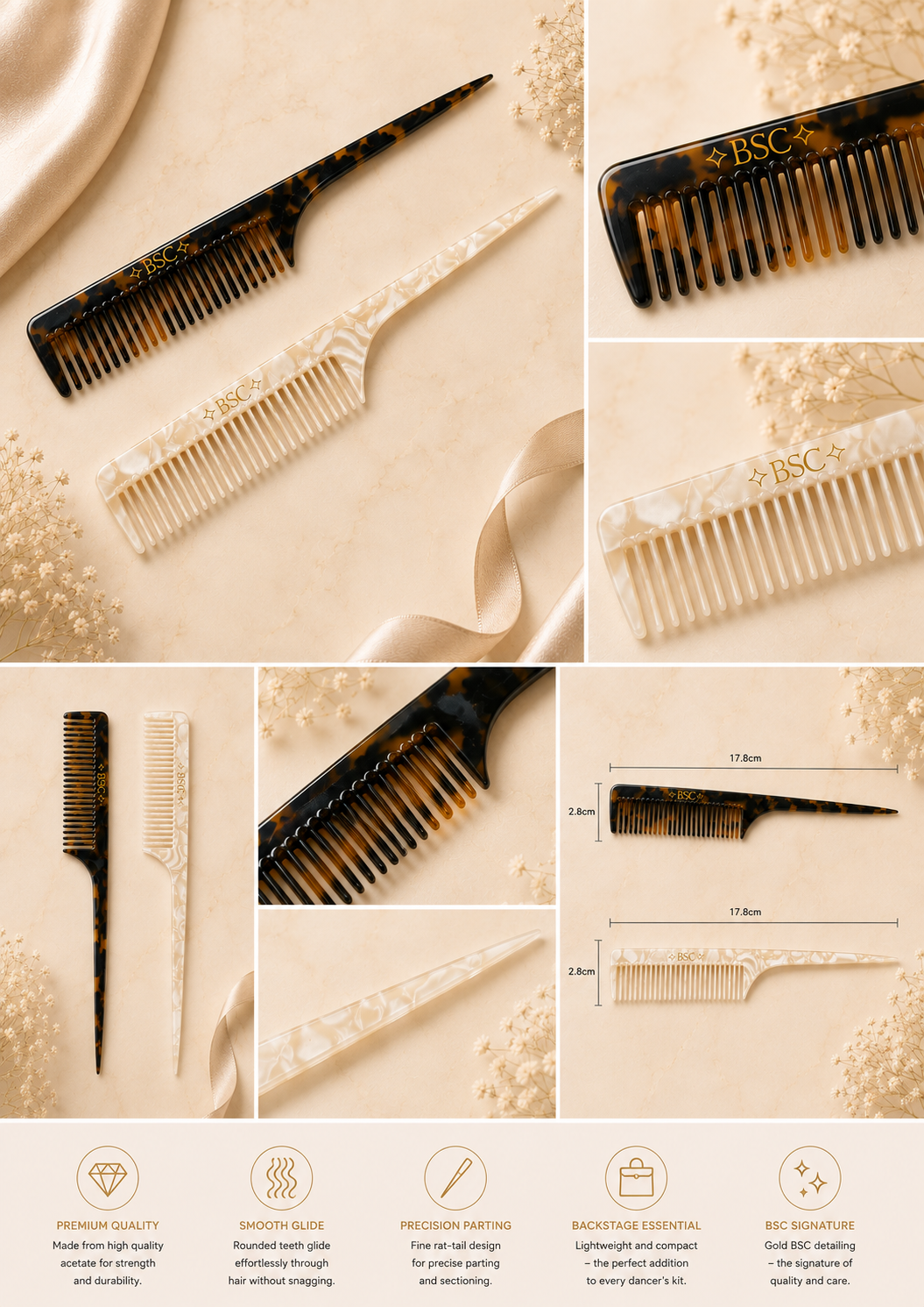 BSC Precision Tail Styling Comb